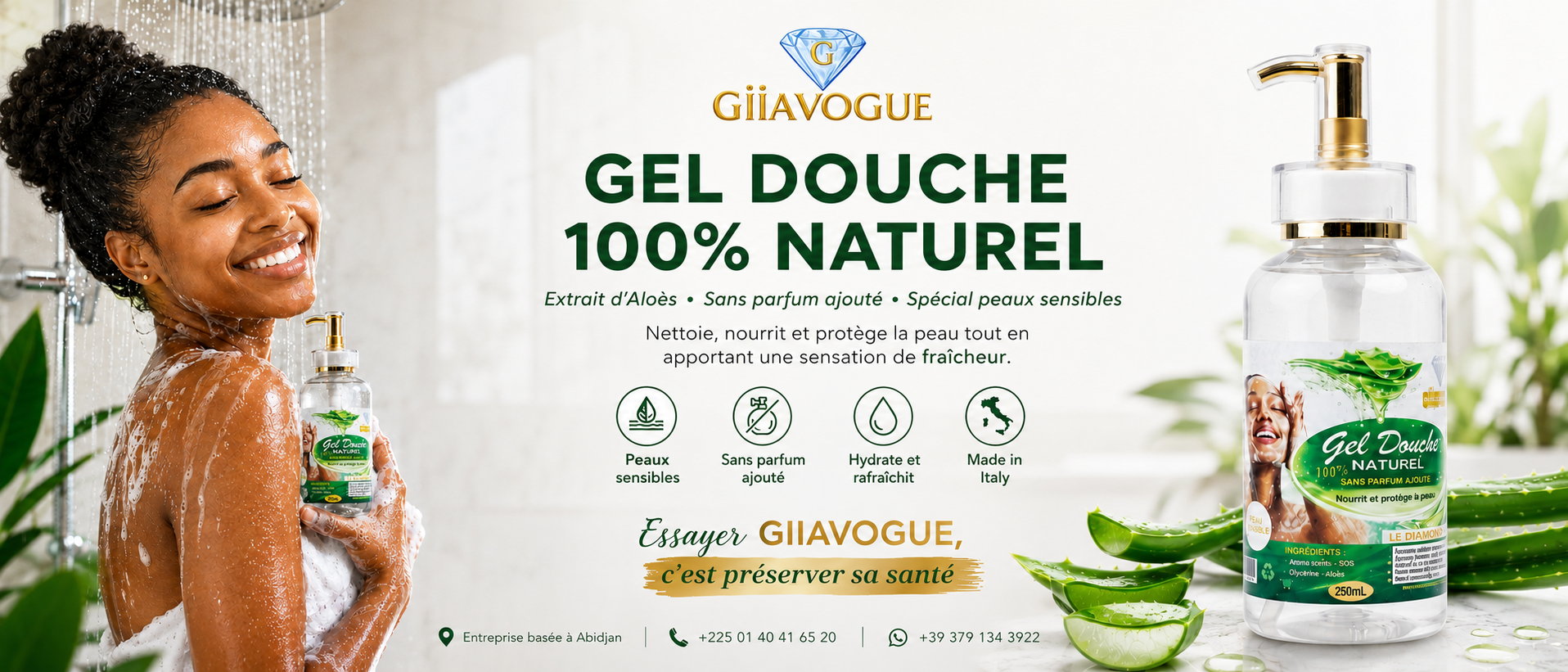 Gel Douche 100% Naturel