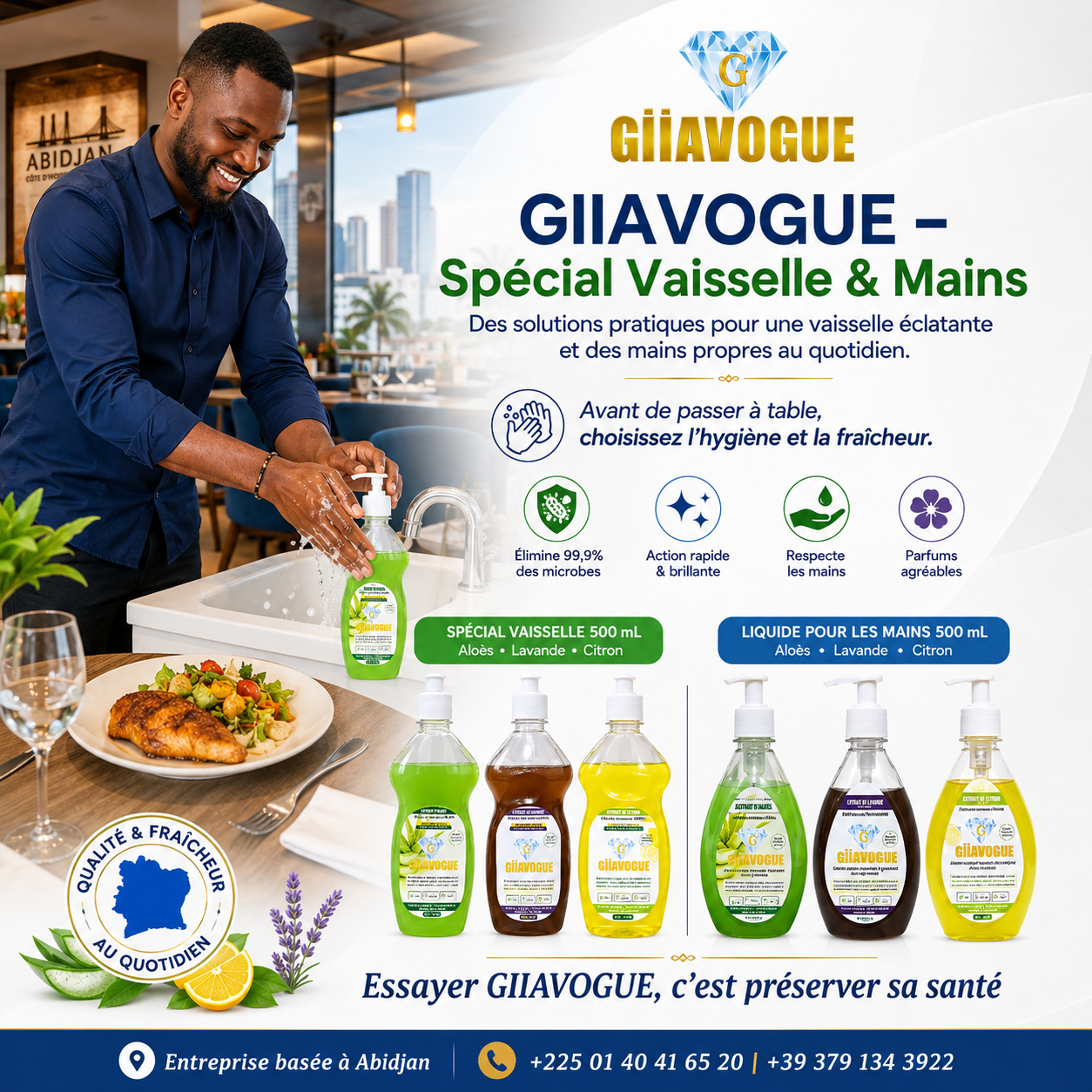 Liquide pour les mains