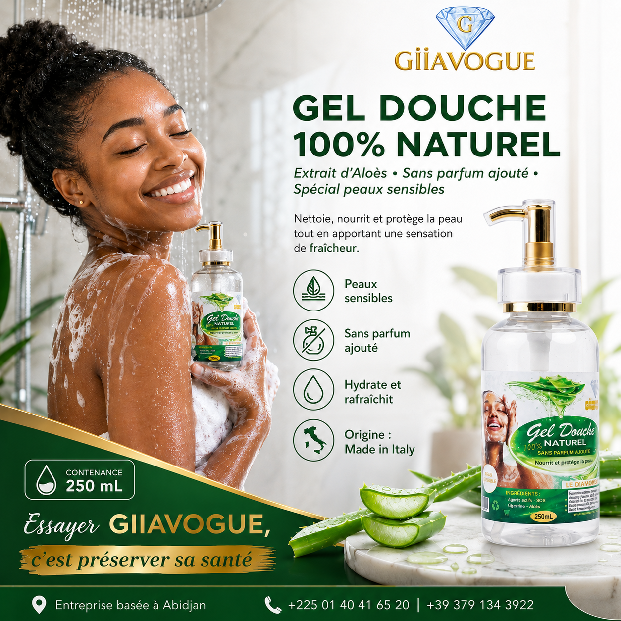 Gel Douche 100% Naturel